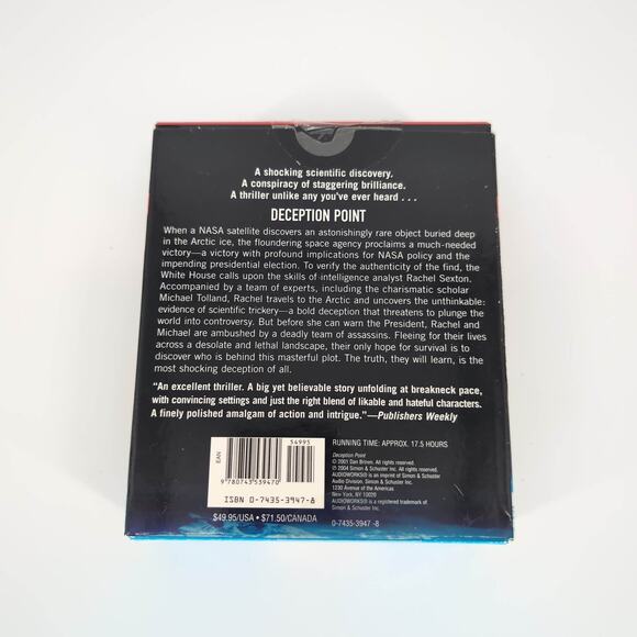 Deception Point AUDIO BOOK Novel by Dan Brown - 15 Compact Discs / CDs - GUC - Picture 11 of 15